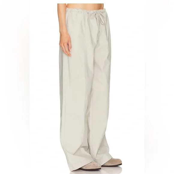 Elegant Cream Wide-Leg Pants